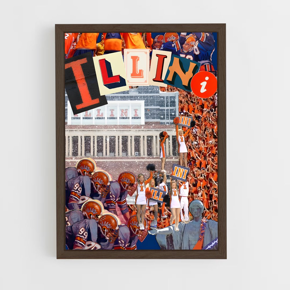 Poster Fighting Illini Spirit – affiche Basketball (vue 5)